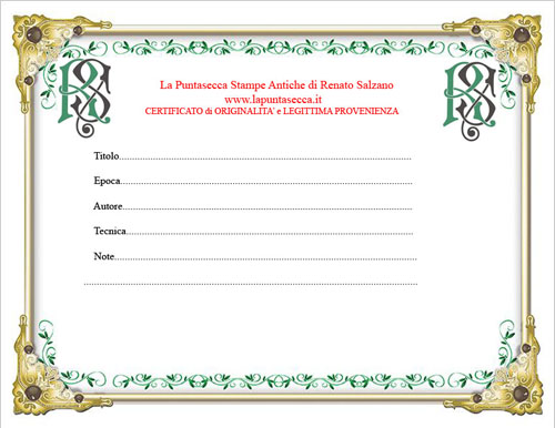 certificato di originalità